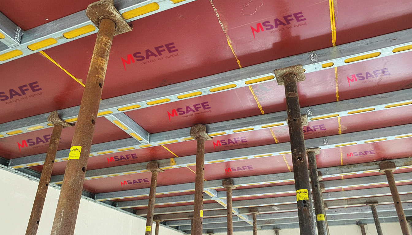 M70 Formwork Beams installed on site
