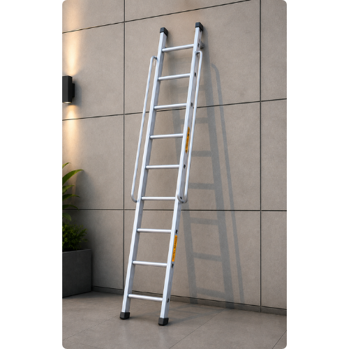 Straight Ladder with Handrail